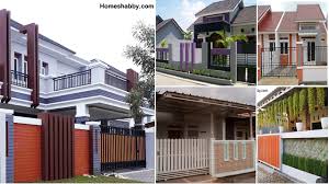 Tembok bata tinggi full mengelilingi rumah. Gambar Pagar Rumah Minimalis Terbaru Yang Bisa Anda Contoh Homeshabby Com Design Home Plans Home Decorating And Interior Design
