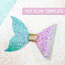 Pdf Png Bow Template 8 Digital File Download Etsy Bow Template Diy Hair Bows Bows