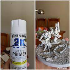 Its simply an undercoat paint that happens to have 'primer' in its name. Corax White Looked White But By Comparison With My New Rustoleum Primer It Was Disappointingly Grey 40k