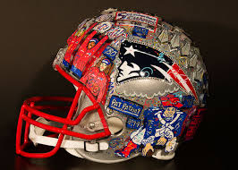 Patriots' best case scenario comes true in nfl network's mock draft. New England Patriots Hand Painted Helmets Fazzino