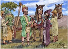 Naaman did it, after some cajoling, and he was indeed healed. Bible Cartoons 2 Kings 05 Naaman S Leprosy Healed Scene 08 Gahazi S Scheme