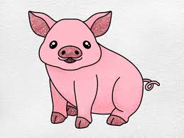 How to Draw a Baby Pig - HelloArtsy