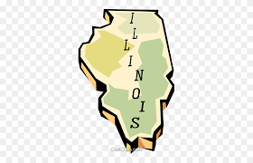 A vintage look is achieved using a vignette combined with a scratched texture. Illinois State Map Royalty Free Vector Clip Art Illustration Illinois Clip Art Stunning Free Transparent Png Clipart Images Free Download