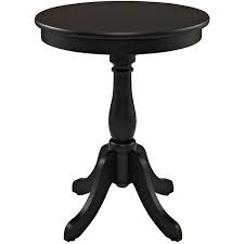 Black Palmetto Side Table 100 Liked On Polyvore Featuring Home Furniture Tables Accent Tables Black Round Accent Table Side Table Pedestal Side Table