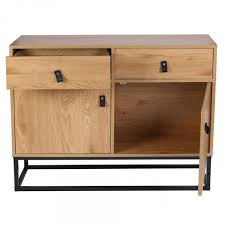 Buffet sur pieds hauts opus : Buffet Industriel Bois Et Metal Salma 3 Suisses