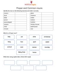 Use these proper noun worksheets to help your students master parts of speech! Proper And Common Nouns Interactive Worksheet Art Gallery Noun Worksheets Printable Free 2nd Lbwomen