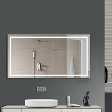 Shop bathroom vanity lights and find a variety of bathroom light fixtures to fit your style. 80 60cm Led Illuminated Bathroom Mirror With Built In Light Cool White Bathroom Mirror Lights Led Mirror Bathroom Led Bathroom