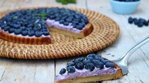 Crema al mascarpone con mirtilli nero dell'appennino modenese. Crostata Con Crema Di Ricotta E Mirtilli