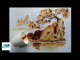 Youtube Coffee Art Coffee Painting Coffee Art Painting