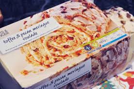 Marks Spencer Toffee And Pecan Meringue Roulade I Miss This Roulade Meringue Roulade Ms Recipes