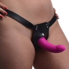 Double Take 10X Double Penetration Vibrating Strap-on Harness - Purple: Sex  Toy Distributing