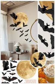 5 out of 5 stars. Bats And Moon Halloween Wall Decor Full Moon And A Colony Of Etsy In 2021 Halloween Wall Decor Modern Halloween Decor Halloween Outdoor Decorations