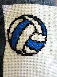 Go cross stitch crazy with our huge selection of free cross stitch patterns! Volleyball Cross Stitch Cross Stich Cross Stitch Stitch Patterns