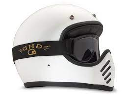 Dmd Moto Goggle Ghost Script Yellow Lightly Tinted Motorcycle Goggles Cafe Racer Style Helmet