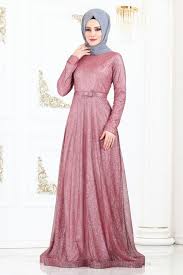 Modaselvim Abiye Fiyonk Kemerli Simli Abiye 615l263 Pudra Soiree Dress Pakistani Fashion Islamic Dress