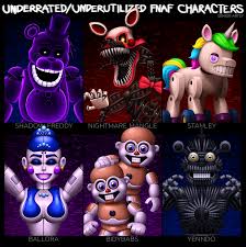 Six Underrated/Underutilized FNaF Characters : r/fivenightsatfreddys