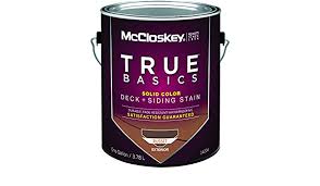 An optimized blend of natural oils provides exceptional colour that enriches. Mccloskey True Basics Solid Color Deck And Siding Stain 1 Gal Brown Russet Slight Amazon Com