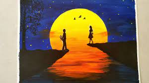Easy Acrylic Painting For Beginners A Romantic Couple On A Sunset Scenery Painting Sunset Painting Youtube Lighthouse sunset painting at paintingvalley com explore. easy acrylic painting for beginners a romantic couple on a sunset scenery painting sunset painting