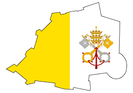 The vatican (and the holy see) also refers to it, interchangeably, as the flag. Grande Bandera Mapa De Ciudad Del Vaticano Vaticano Europa Mapas Del Mundo