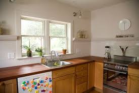 No Upper Cabinets Trim Shelf To Cap Backsplash Kitchens Without Upper Cabinets Upper Kitchen Cabinets Kitchen Cabinets For Sale
