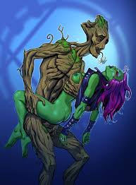 Post 1472351: Gamora Groot Guardians_of_the_Galaxy Lipatov Marvel purr-hiss