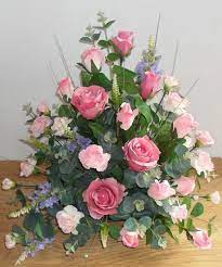 Artificial Silk Pink Rose Table Arrangement For Church Beautiful Silk Fl Flower Arrangements Artificial Floral Arrangements Wedding Flower Arrangements Church