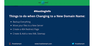 Things To Do When Changing To New Domain Domain Hosting Change