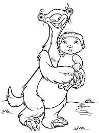 Enjoy this amazing coloring page of her! Online Coloring Pages Coloring Page The Child And Led Ice Age Download Print Coloring Page