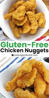 Crunchy Gluten Free Chicken Nuggets Recipe Gluten Free Chicken Nuggets Chicken Nugget Recipes Gluten Free Recipes For Kids