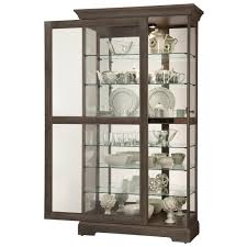 Howard Miller Tyler VI Brown Solid Wood 7-shelf Curio Cabinet