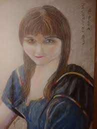 I bought a large set of Rembrandt soft pastels for the holidays and this is  my first completed painting. “Little Blue Eyes”, 13” x 9.5”,