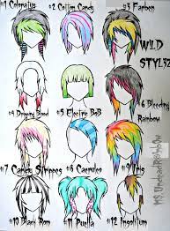 Wild Styles Part 1 By Rainb0w Rand0m On Deviantart Emo Hair Emo Scene Hair How To Draw Hair