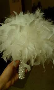 Diy Feather Bridesmaids Bouquets Weddingbee Diy Projects Bridesmaid Bouquet Feather Bouquet Feather Bouquet Diy