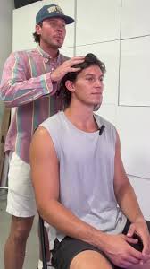 My friend @Tanner came by the studio for a cleanup. This mullet adjacent  haircut is the cut of summer ‘24. Get into it! #mullet #modernmullet  #menshair #menshaircut #menshairstyle #tannercourtad