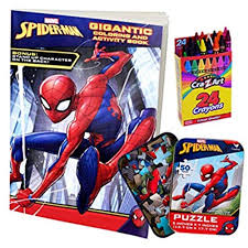 Maybe you would like to learn more about one of these? Colorboxcrate Spider Man Far From Home Coloring Book Toy Set 3 Pack Includes Spiderman And Activity Spider Man Puzzle Crayons For Children Ages To 8 Educational Toys Planet