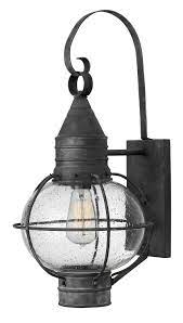 Extends 8 from the wall. One Light Wall Mount From The Cape Cod Collection By Hinkley 2204dz