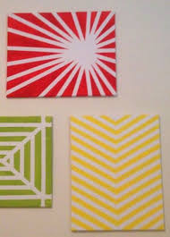 Masking Tape Art Patterns Painters Tape Art Tape Art Diy Canvas Art