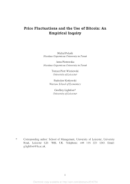 A supporter of this event won, which leads to an increase in the demand for bitcoin and cause an increase in its. Pdf Price Fluctuations And The Use Of Bitcoin An Empirical Inquiry