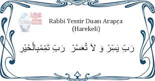 Rabbi̇ yessi̇r duasi faziletleri nelerdi̇r? Dualar Panosundaki Pin