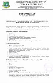 Check spelling or type a new query. Rekrutmen Non Pns Tenaga Kesehatan Penugasan Khusus Pemprov Banten Februari 2020 Sch Paperplane