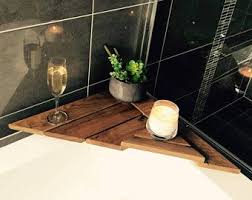 Bath Caddy Corner Tray Bath Table Spa Caddy Corner Caddy Design Australian Made Made To Order Matching Accessories Bathroom Spa Bath Table Spa
