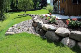 Rocks and boulders can be used to naturally highlight the garden landscape, as they are simple to medium to large sized rocks and boulders can be situated around the garden to create boundaries. How To Use Boulders In Your Landscape Design Kg Landscape Management