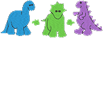 Now, the party doesn't have to end when it's bath time for your little one! Party Squirties Dinosaur Bath Toys Elegant Baby