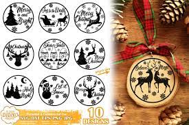 Download Christmas Ornament Bundle Svg Christmas Round Svg Didiko Designs