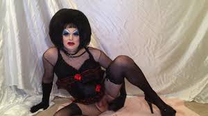 Slut Drag Queen Fucking BBC Dildo