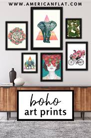 Whimsical Contemporary Framed Art Set Framed Art Sets Contemporary Framed Art Bohemian Wall Art