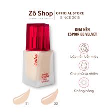 Kem nền che phủ khuyết điểm - Espoir Pro Tailor Foundation Be Velvet – Mỹ  phẩm Nhật - Zô shop