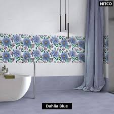 Dahlia Blue Nitco Tiles Vaegfliser