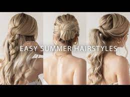 For Today S Hair Tutorial I Am Sharing 3 Cute Easy Summer Hairstyles For Long Medium Hair Lengths I In 2021 Hair Styles Sophisticated Hairstyles Summer Hairstyles