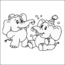 Nu kun je jouw kleurplaat heel makkelijk uitprinten. Kleurplaat Olifant Verjaardag